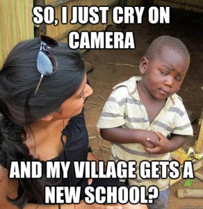 Cry on camera, get a new school
